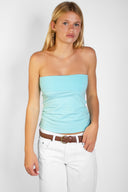 Band top with lapel