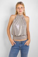 Lurex halter top