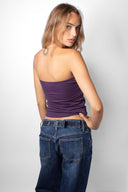 Ruched Tie-Front Top