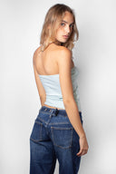 Ruched Tie-Front Top