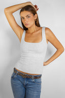 Square neck top