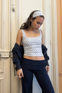 Square neck top