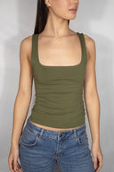 Square neck top