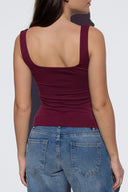 Square neck top