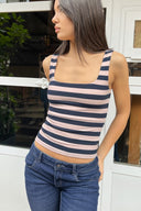 Square neck top