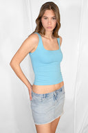 Square neck top