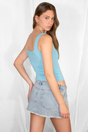 Square neck top