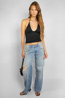 V-neck top