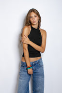 High-neck tank top