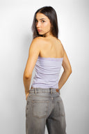 Bandeau top with lace