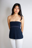 Bandeau top with back bow