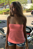 Bandeau top with back bow