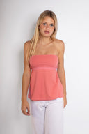 Bandeau top with back bow