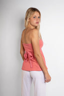 Bandeau top with back bow