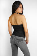 Tank top with teardrop detail