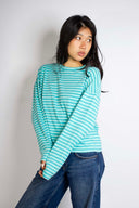 Striped long-sleeve T-shirt