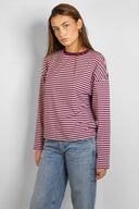Striped long-sleeve T-shirt