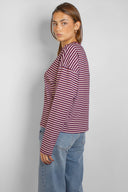 Striped long-sleeve T-shirt