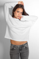 Long-sleeved crew-neck T-shirt