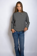 Striped crew-neck T-shirt