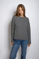 Striped crew-neck T-shirt