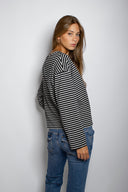 Striped crew-neck T-shirt