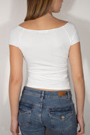 Boat neck T-shirt