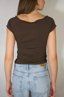Boat neck T-shirt