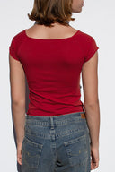 Boat neck T-shirt