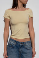 Boat neck T-shirt