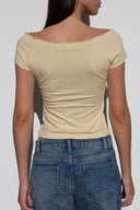 Boat neck T-shirt