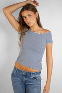 Boat neck T-shirt