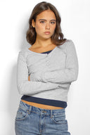 Henley long sleeve t-shirt