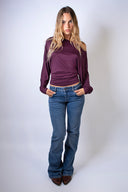 Boat-neck T-shirt