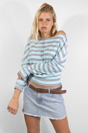 T-shirt with a boat neck