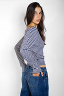 T-shirt with a boat neck