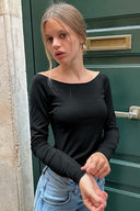 Boat neck t-shirt