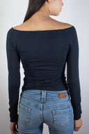 Boat neck t-shirt