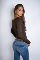 Boat neck t-shirt