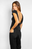 T-shirt with soft back neckline