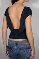 T-shirt with soft back neckline