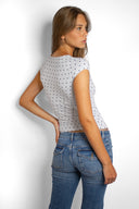 Cross-neck T-shirt