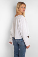 T-shirt with a boat neck