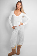 Long-sleeved crew-neck T-shirt
