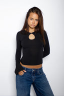 Teardrop Neckline T-shirt