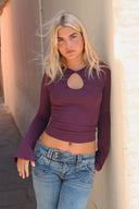 Teardrop Neckline T-shirt